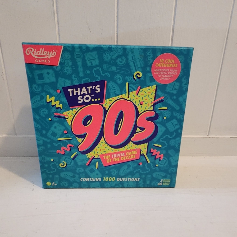 That’s So 90s Team Trivia Set Game For Families, Groups, and Parties BIN N